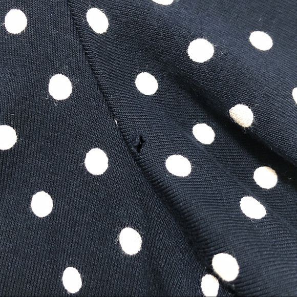 CHAPS | Navy & White Polka Dot Dressy Top | Sz LG - Picture 12 of 12